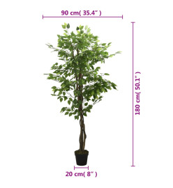 Ficus artificiel 1008 feuilles 180 cm vert