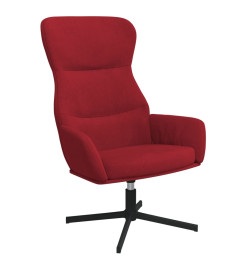 Chaise de relaxation Rouge bordeaux Velours