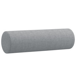 Ensemble de canapés 2 pcs coussins gris clair tissu