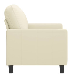 Fauteuil Crème 60 cm Similicuir