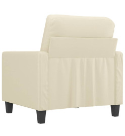 Fauteuil Crème 60 cm Similicuir