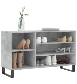 Armoire à chaussures Gris béton 102x36x60 cm Bois d'ingénierie