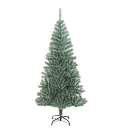 Sapin de Noël artificiel avec neige floquée vert 150 cm