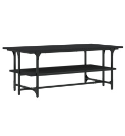 Table basse Noir 100x50x40 cm Bois d'ingénierie