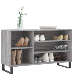 Armoire à chaussures Sonoma gris 102x36x60 cm Bois d'ingénierie