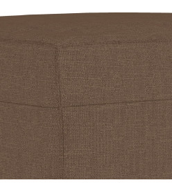 Ensemble de canapés 4 pcs avec coussins marron tissu