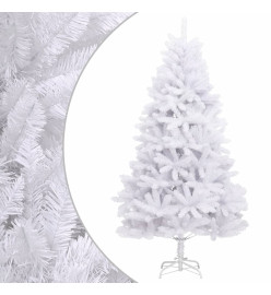 Sapin de Noël artificiel à charnières avec support blanc 180 cm