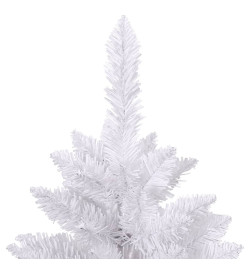 Sapin de Noël artificiel à charnières avec support blanc 300 cm