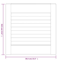 Portes à persiennes 2 pcs Bois de pin massif 39,5x39,4 cm