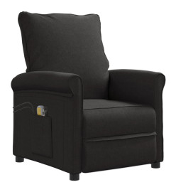 Fauteuil électrique de massage Noir Tissu