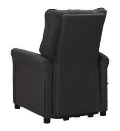 Fauteuil électrique de massage Noir Tissu