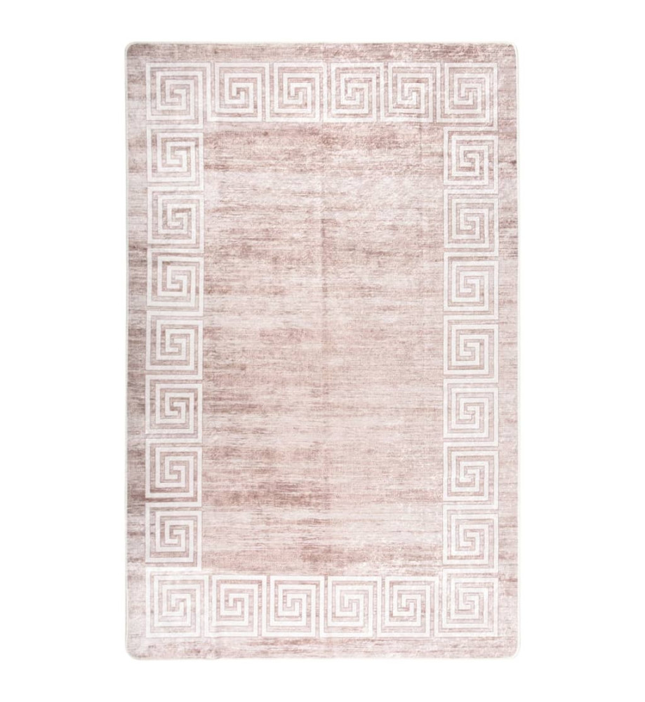 Tapis lavable antidérapant 160x230 cm Beige