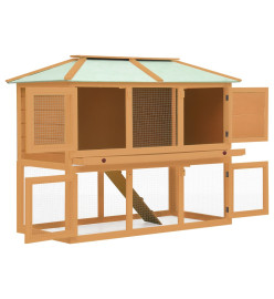 Cage double pour animaux Bois