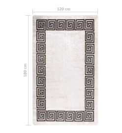 Tapis lavable antidérapant 120x180 cm Beige clair