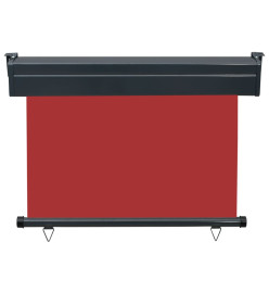 Auvent latéral de balcon 100x250 cm Rouge