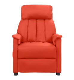 Fauteuil de massage électrique Rouge Similicuir