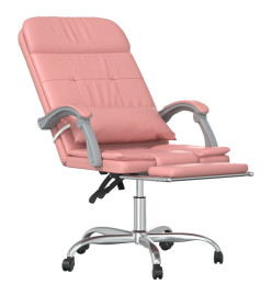 Fauteuil de massage inclinable de bureau Rose Similicuir