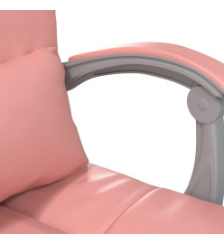 Fauteuil de massage inclinable de bureau Rose Similicuir