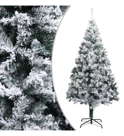 Sapin de Noël artificiel LED boules flocons de neige Vert 300cm