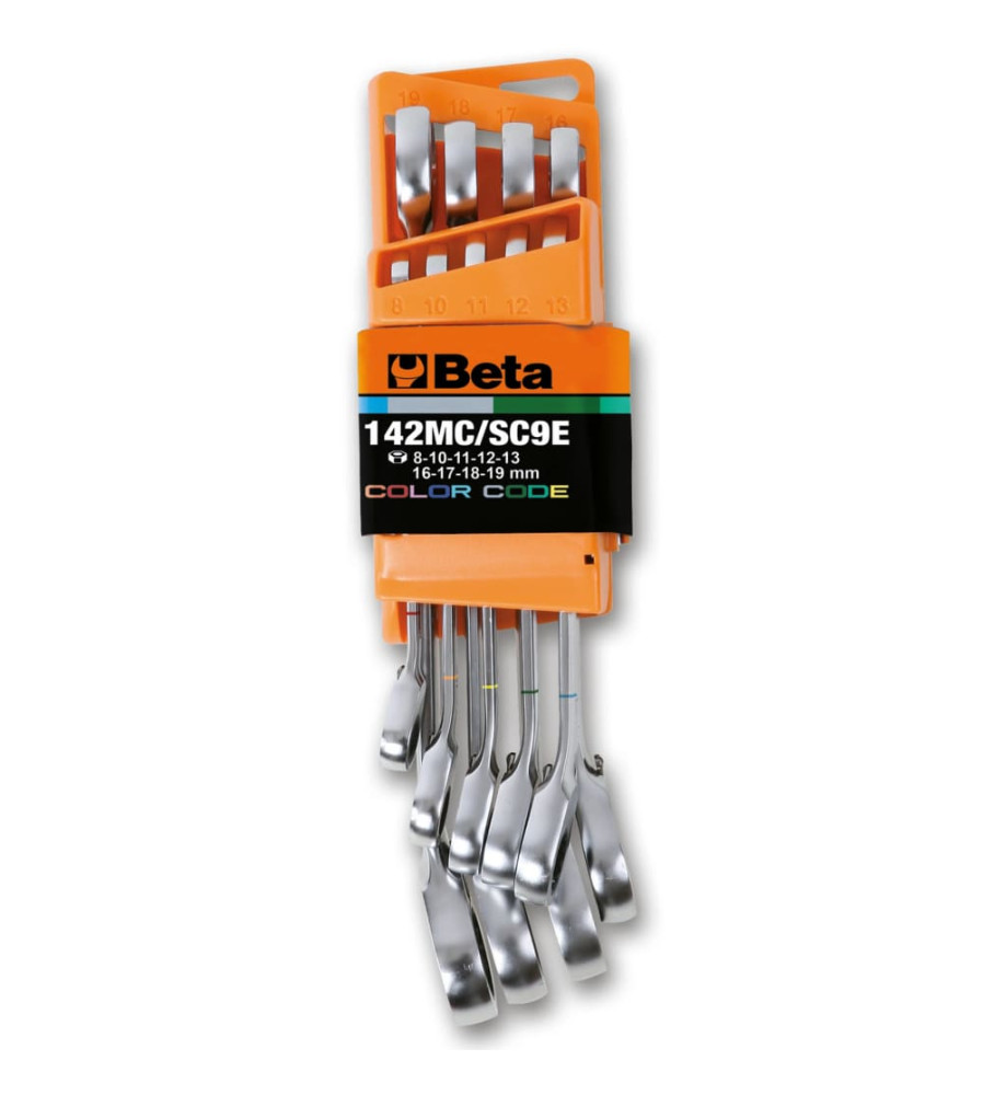 Beta Tools Ensemble de clés mixtes à cliquet 9 pcs 142MC/SC9I