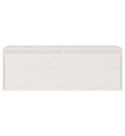 Armoire murale Blanc 100x30x35 cm Bois de pin massif