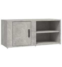 Meuble TV Gris béton 80x31,5x36 cm Bois d'ingénierie