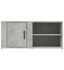 Meuble TV Gris béton 80x31,5x36 cm Bois d'ingénierie