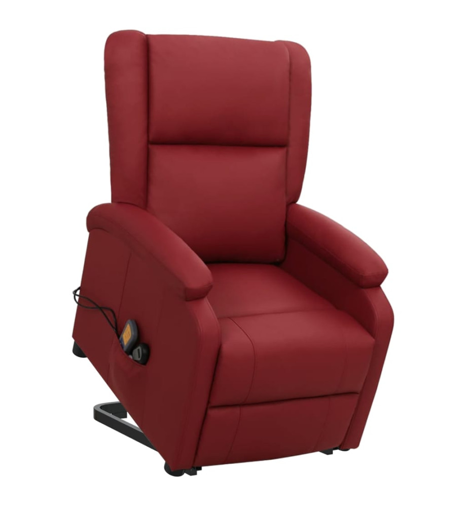 Fauteuil de massage Rouge bordeaux Similicuir