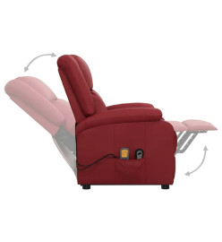 Fauteuil de massage Rouge bordeaux Similicuir