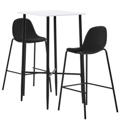 Ensemble de bar 3 pcs Tissu Noir