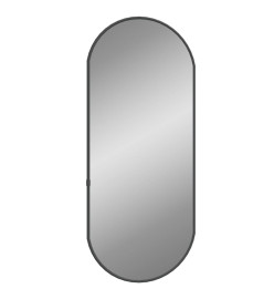 Miroir mural Noir 60x25 cm Ovale