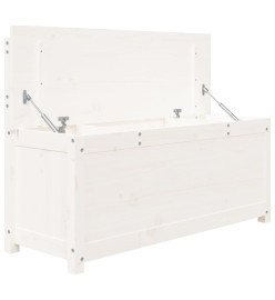 Banc Blanc 110x41x76,5 cm Bois de pin massif