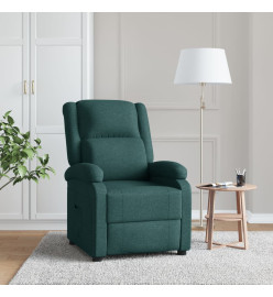 Fauteuil inclinable Vert foncé Tissu