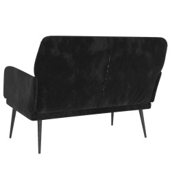 Banc Noir 108x79x79 cm Velours