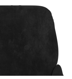 Banc Noir 108x79x79 cm Velours