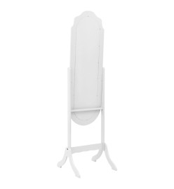 Miroir sur pied blanc 45,5x47,5x160 cm bois d'ingénierie