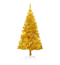 Sapin de Noël artificiel avec support Doré 180 cm PET