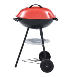 Barbecue portable XXL au charbon avec roues 44 cm