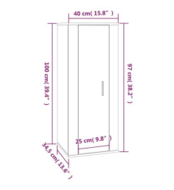 Ensemble de meubles TV 5 pcs Blanc Bois d'ingénierie