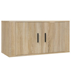 Ensemble de meubles TV 2 pcs chêne sonoma bois d'ingénierie