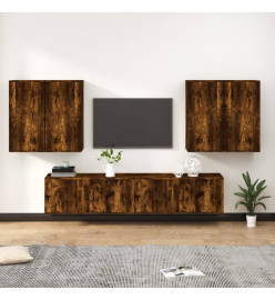 Ensemble de meubles TV 6 pcs Chêne fumé Bois d'ingénierie