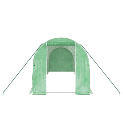 Serre avec cadre en acier vert 12 m² 6x2x2 m