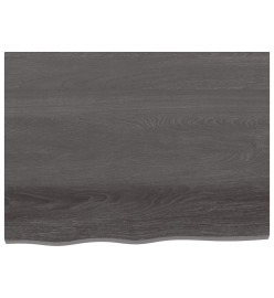 Comptoir de salle de bain gris foncé 80x60x2 cm bois traité