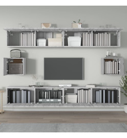 Ensemble de meubles TV 6 pcs Sonoma gris Bois d'ingénierie