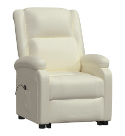 Fauteuil Crème Similicuir