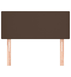 Tête de lit Marron 100x5x78/88 cm Similicuir