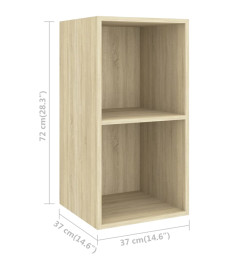 Ensemble de meubles TV 4 pcs Chêne sonoma Bois d'ingénierie