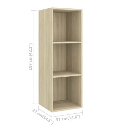 Ensemble de meubles TV 4 pcs Chêne sonoma Bois d'ingénierie