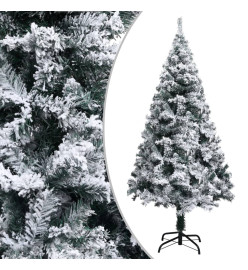 Arbre de Noël artificiel pré-éclairé et boules vert 150 cm PVC