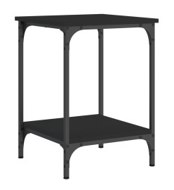 Table basse noir 40x40x55 cm bois d'ingénierie